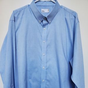 Nordstrom Rack, Trim Fit, Non-Iron, BLUE dress shirt. NEW!